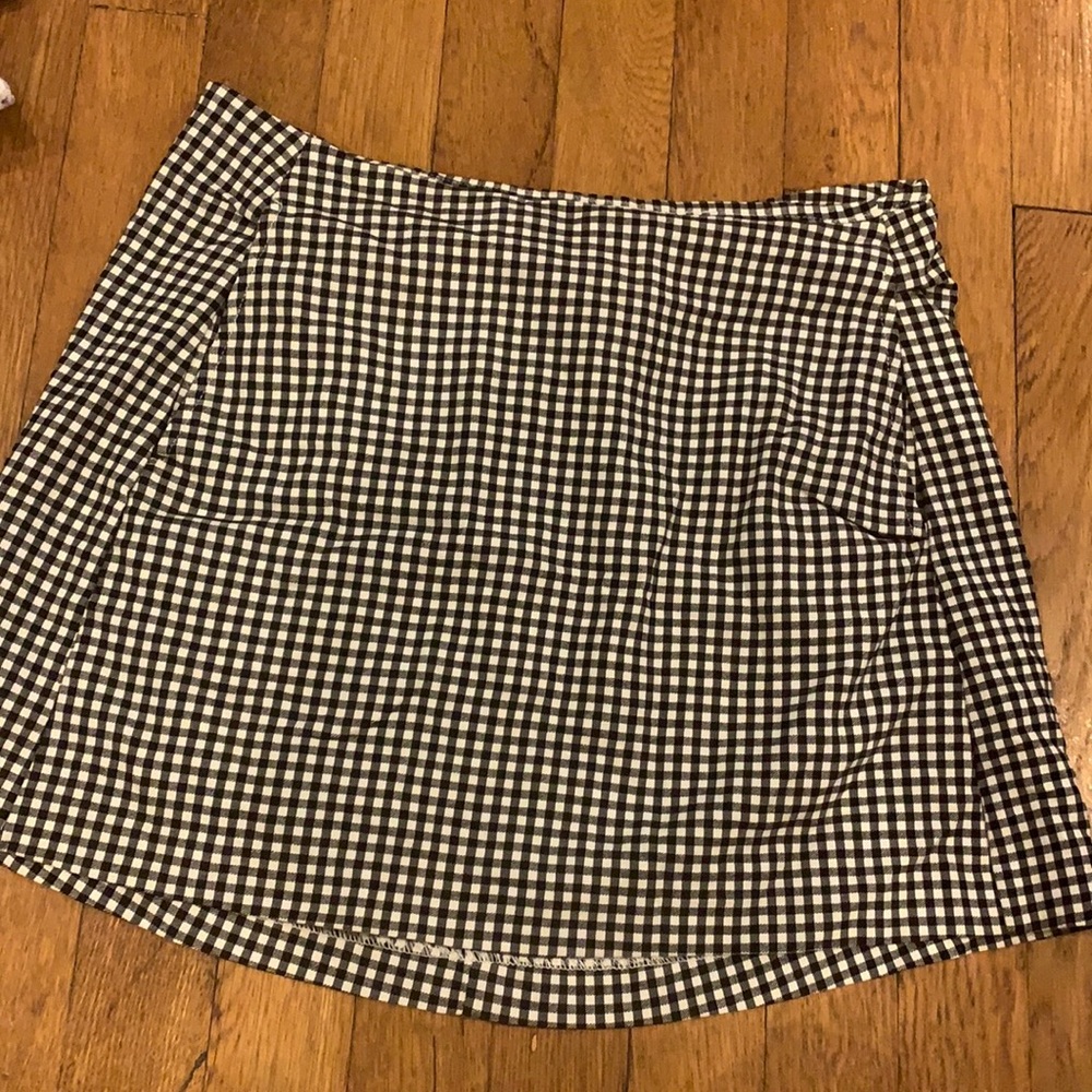 UO gingham mini skirt